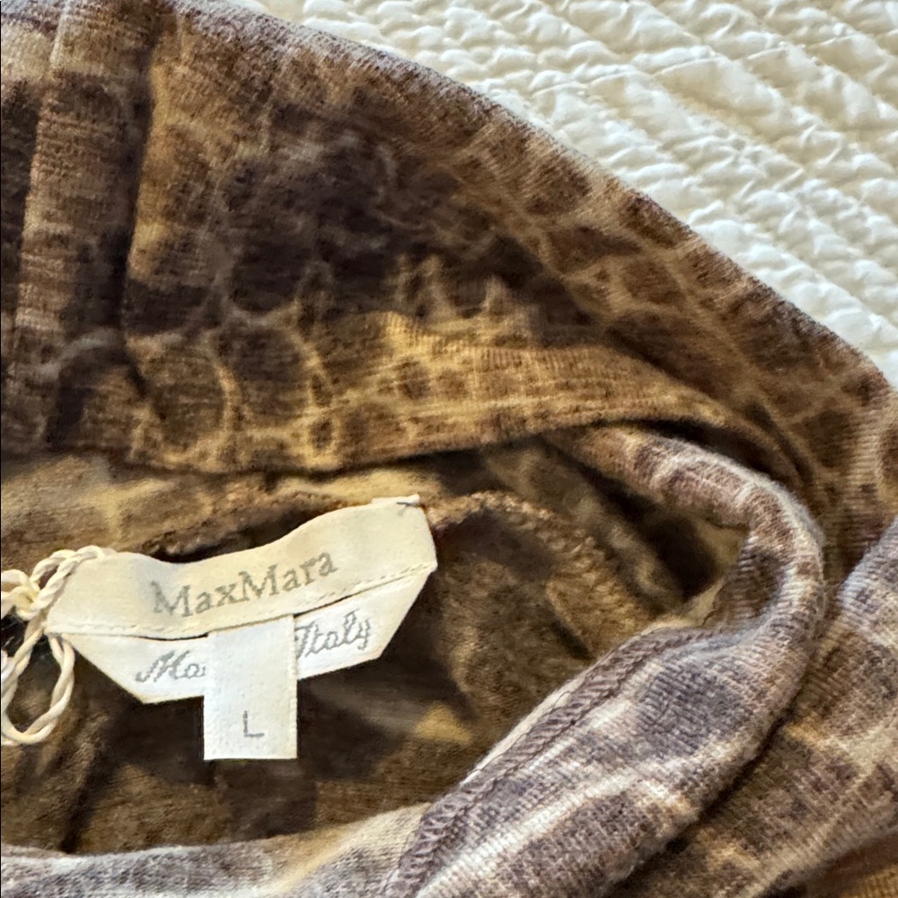 Maxmara Brown Patterned Turtleneck - image 5